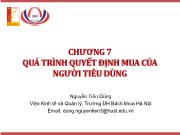 Chương 7 Quá trình quyết định mua của người tiêu dùng