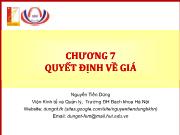 Chương 7 Quyết định về giá