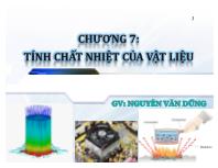 Chương 7: Tính chất nhiệt của vật liệu