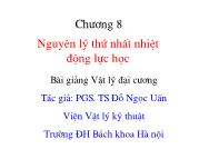 Chương 8 Nguyên lý thứ nhất nhiệt động lực học