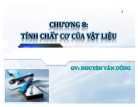 Chương 8: Tính chất cơ của vật liệu