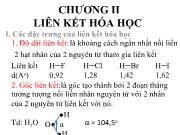 Chương II Liên kết hóa học