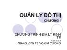 Chương II. Quản lý đô thị