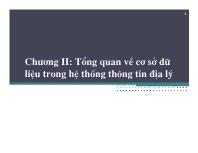 Chương II: Tổng quan về cơ sở dữ liệu trong hệ thống thông tin địa lý