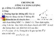 Chương III Công và năng lượng