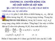 Chương IV. Chuyển động của hệ chất điểm và vật rắn