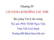 Chương IV Cơ năng & trường lực thế