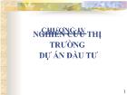 Chương IV Nghiên cứu thị trường dự án đầu tư