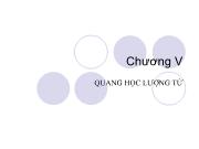 Chương V Quang học lượng tử