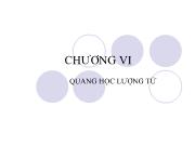 Chương VI Quang học lượng tử