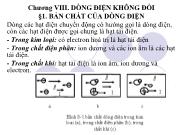 Chương VIII. Dòng điện không đổi