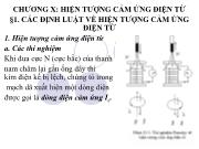 Chương X: Hiện tượng cảm ứng điện từ