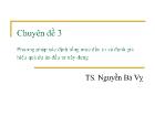 Chuyên đề 3 Phương pháp xác định tổng mức đầu tư và đánh giá hiệu quả dự án đầu tư xây dựng