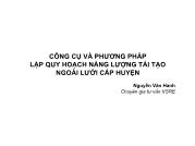 Công cụ và phương pháp lập quy hoạch năng lượng tái tạo ngoài lưới cấp huyện