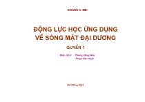 Động lực học ứng dụng về sóng mặt đại dương