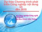 Dự thảo Chương trình phát triển Công nghiệp nội dung số đến 2010