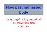 Flow past immersed body