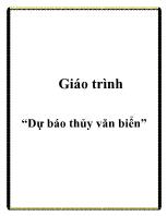 Giáo trình Dự báo thủy văn biển