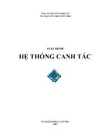 Giáo trình hệ thống canh tác