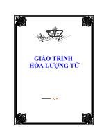 Giáo trình Hóa lượng tử