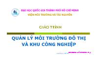 Giáo trình Quản lý môi trường đô thị và khu công nghiệp