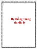 Hệ thống thông tin địa lý