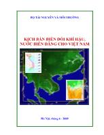 Kịch bản biến đổi khí hậu, nước biển dâng cho Việt Nam