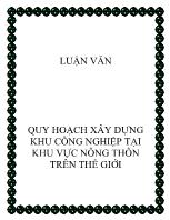 Luận văn Quy hoạch xây dựng khu công nghiệp tại khu vực nông thôn trên thế giới