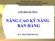 Nâng cao kỹ năng bán hàng