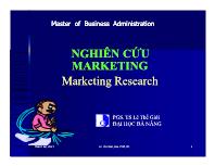 Nghiên cứu marketing nghiên cứu (marketing marketing research)