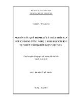 Nghiên cứu quá trình xử lý chất thải rắn hữu cơ bằng công nghệ ủ sinh học cấp khí tự nhiên trong điều kiện Việt Nam