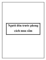 Người đón trước phong cách mua sắm