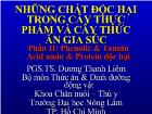 Những chất độc hại trong cây thực phẩm và cây thức ăn gia súc