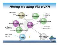 Những tác động đến hành vi khách hàng