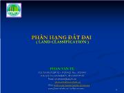 Phân hạng đất đai (Land Classification )