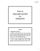 Phần III Ground water for windows