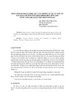 Phân tích đánh giá hiệu quả tài chính các dự án đầu tư xây dựng đường ôtô theo hình thức BOT cho nước cộng hoà dân chủ nhân dân Lào