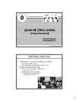 Quan hệ công chúng (Public Relations) - ThS. Nguyễn Hoàng Sinh