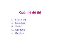 Quản lý đô thị