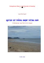 Quản lý tổng hợp vùng bờ Chương 1 Giới thiệu về quản lý vùng bờ