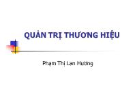 Quản trị thương hiệu - Phạm Thị Lan Hương