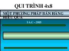 Qui trình 4x8 - Một phương pháp bán hàng hiệu quả