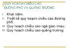 Quy hoạch chiều cao đường phố và quảng trường