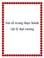 Sai số trong thực hành vật lý đại cương