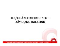 Thực hành offpage seo – xây dựng backlink