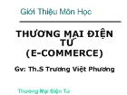 Thương mại điện tử (E-Commerce) - Th.S Trương Việt Phương