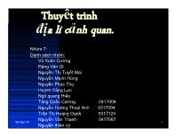 Thuyết trình địa lí cảnh quan