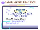 Tổng quan về hóa phân tích