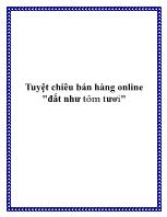 Tuyệt chiêu bán hàng online 