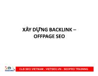 Xây dựng backlink – offpage seo